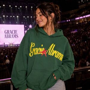 Gracie Abrams Women’s Oversized Hoodie Green Star Hoodie Size XXL Official Merch